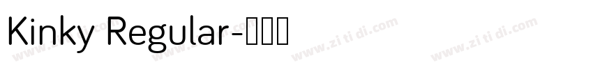 Kinky Regular字体转换